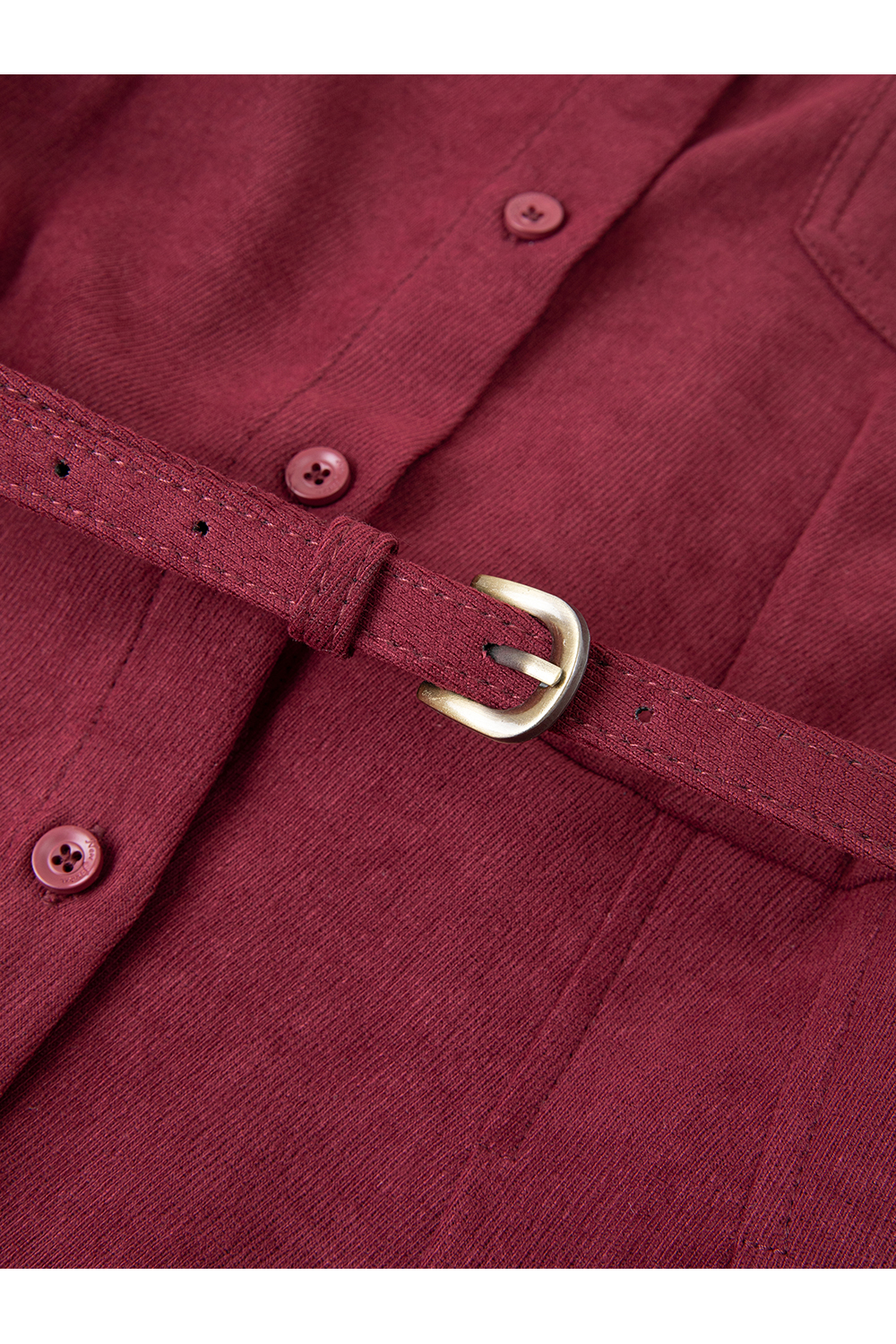 French Vintage Lapel Slimming Shirt Dress