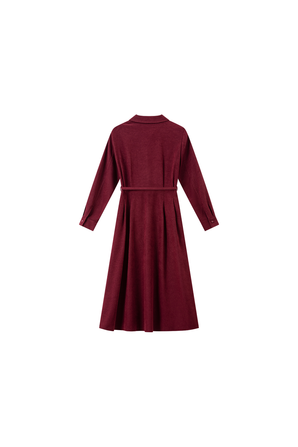 French Vintage Lapel Slimming Shirt Dress