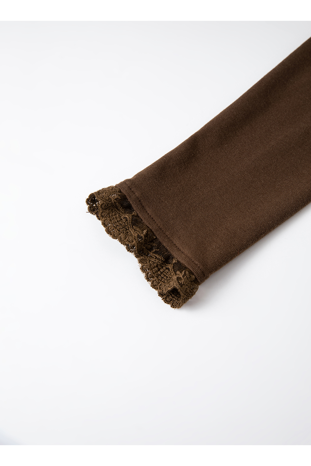 Lace-Trimmed Hooded Fit-and-Flare Dress