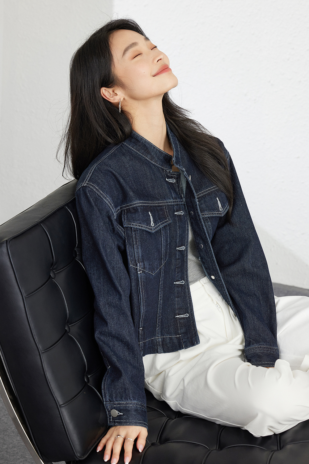 Hong Kong Style Retro Casual Denim Jacket