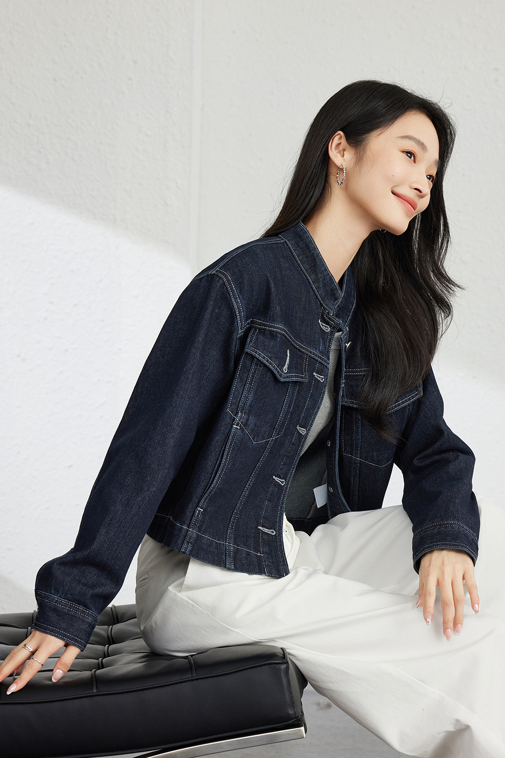Hong Kong Style Retro Casual Denim Jacket