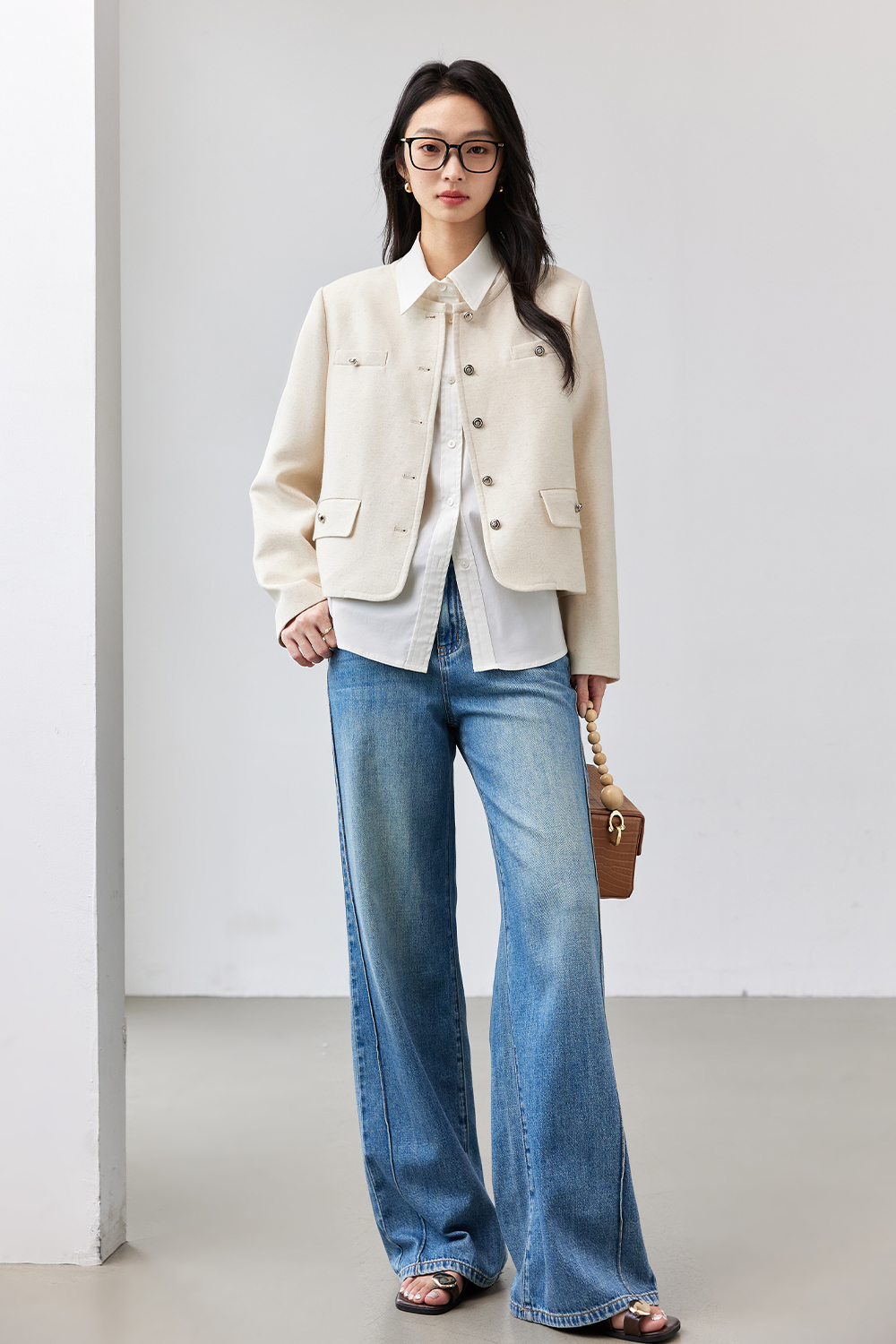 Metal Button Short Jacket