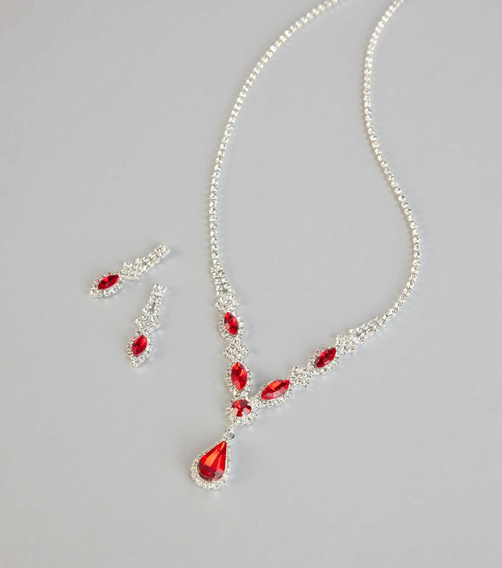 Regal Glow Necklace And Earrings Set