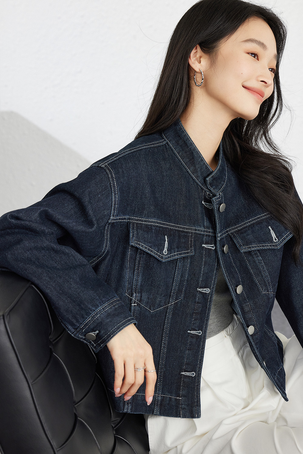 Hong Kong Style Retro Casual Denim Jacket