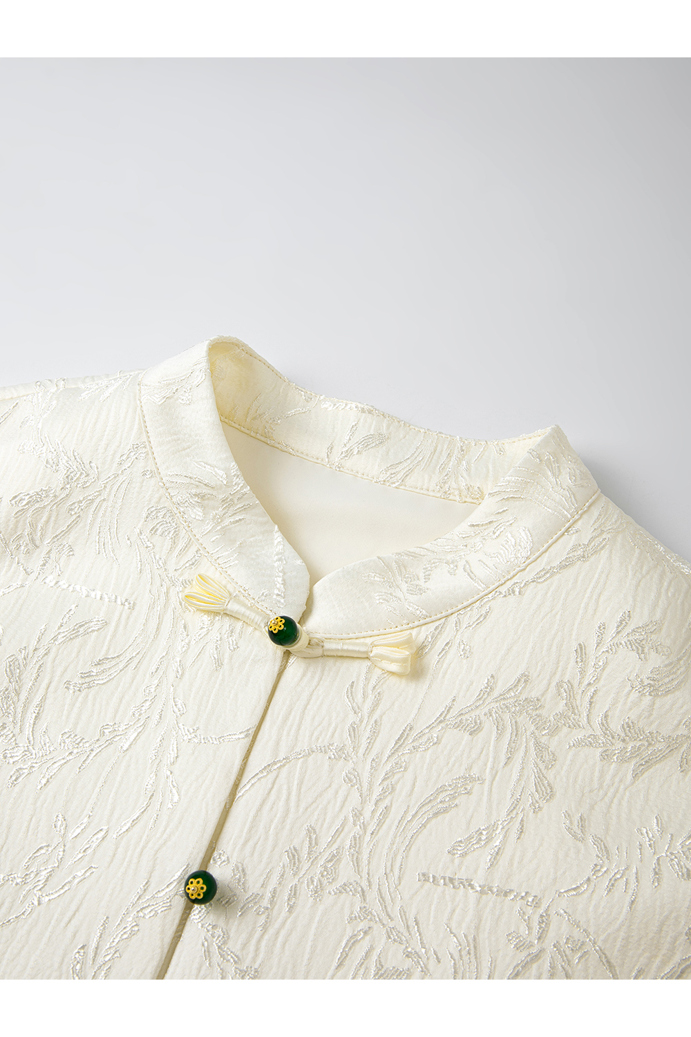 New Chinese Style Elegant Jacquard Vest and Round Neck Long Dress Two-Piece Set