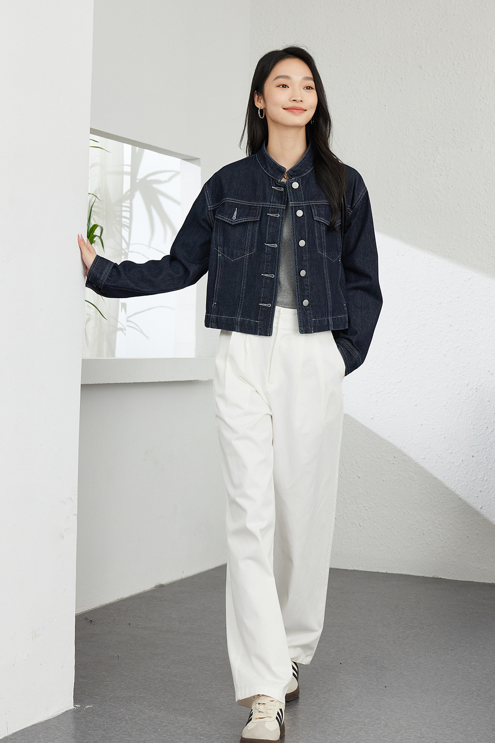 Hong Kong Style Retro Casual Denim Jacket