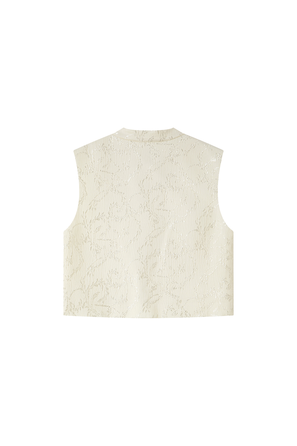 New Chinese Style Elegant Jacquard Vest and Round Neck Long Dress Two-Piece Set