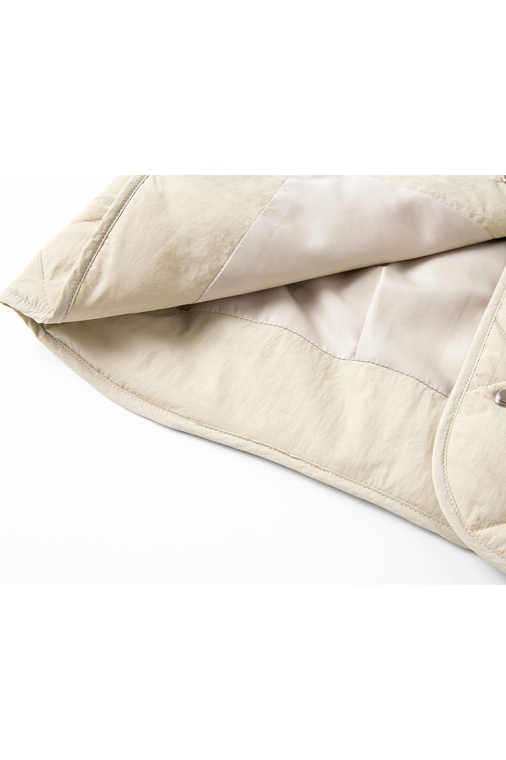 Lapel Diamond Short Cotton Coat