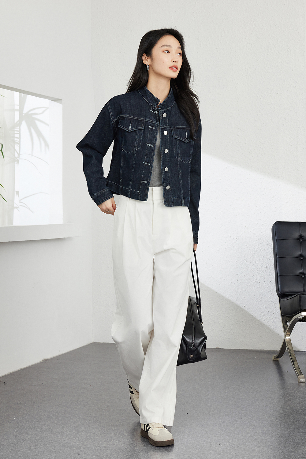 Hong Kong Style Retro Casual Denim Jacket