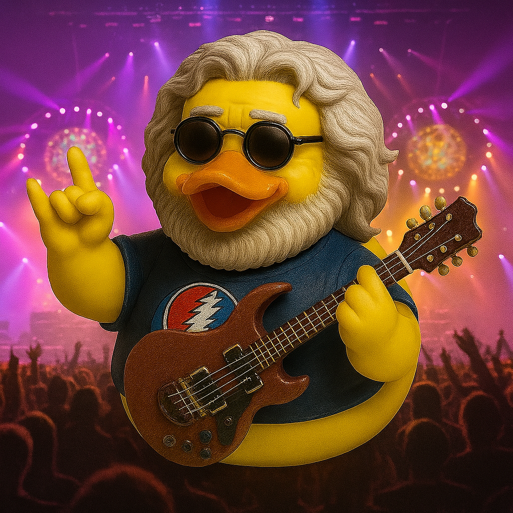 Jerry 1995 Commemorative Rubber Duck โ€“ Acoustic Legend Edition