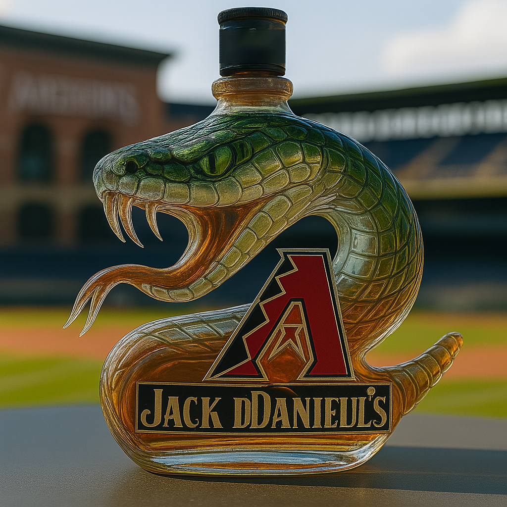 Arizona Diamondbacks Commemorative Whiskey Bottle โ€“ Rattlesnake Edition