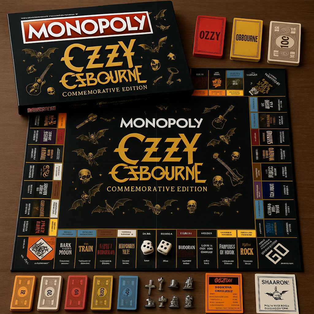 Ozzy Osbourne Commemorative Edition Monopoly โ€“ The Prince of Darkness Takes the Board