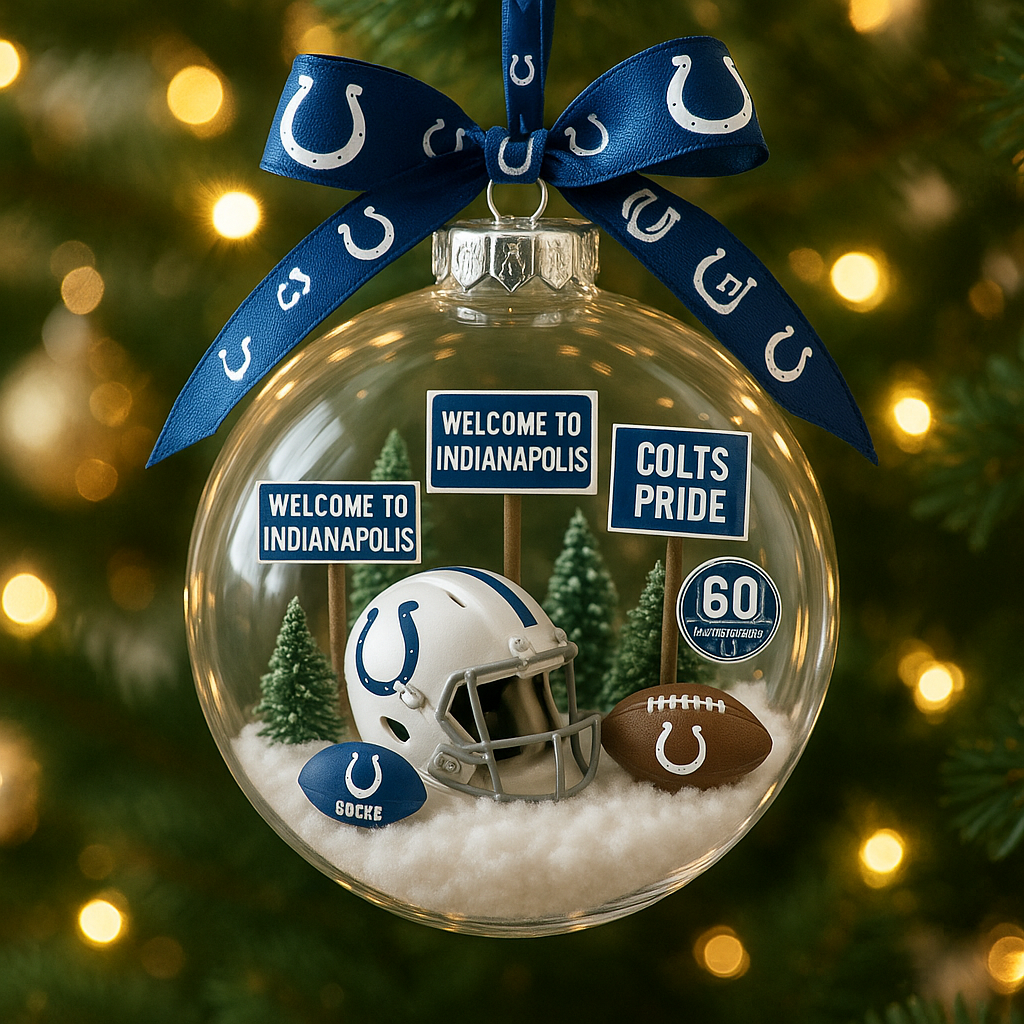 Indianapolis Colts Commemorative Christmas Ornament