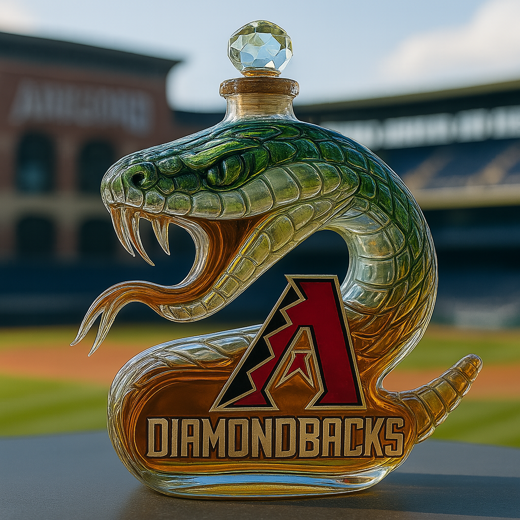 Arizona Diamondbacks Commemorative Whiskey Bottle โ€“ Rattlesnake Edition