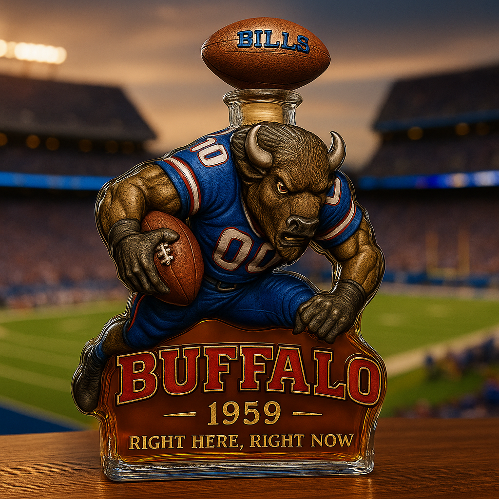 Buffalo Bills Memorial Whiskey Bottle