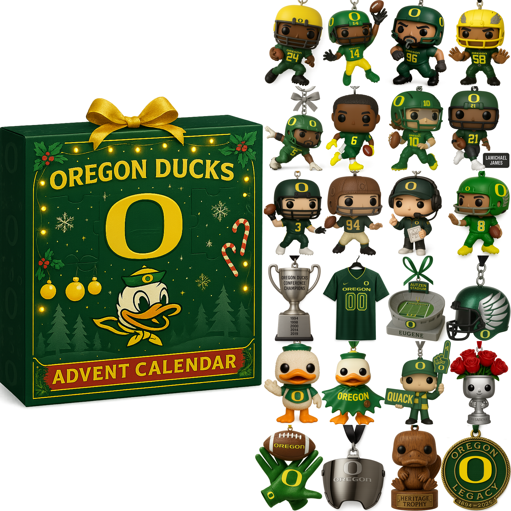 Oregon Ducks 2025 Advent Calendar โ€“ Go Ducks Holiday Edition