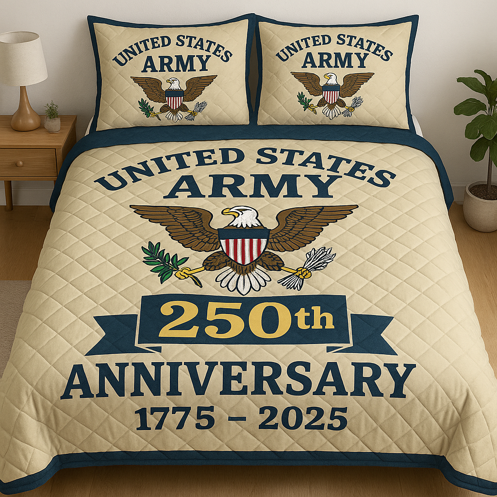 United States Army 250th Anniversary Quilt Set (1775โ€“2025)