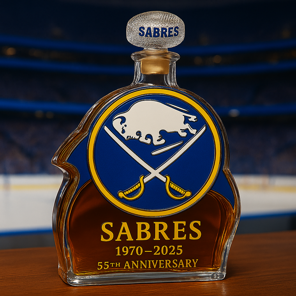 BLADE OF PRIDE โ€“ 55th Anniversary Buffalo Sabres Bottle