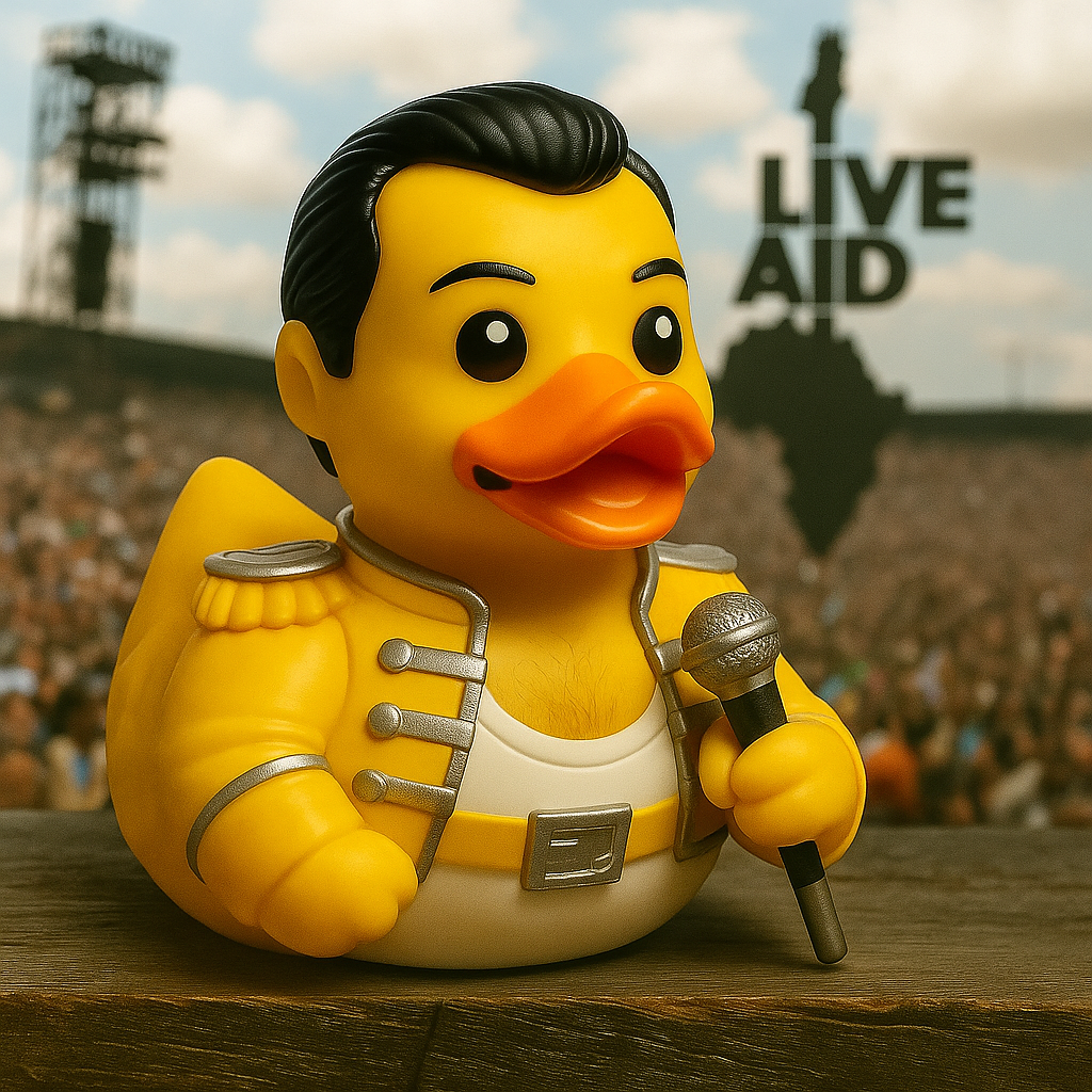 Freddie Mercury โ€Live Aidโ€ Tribute Rubber Duck