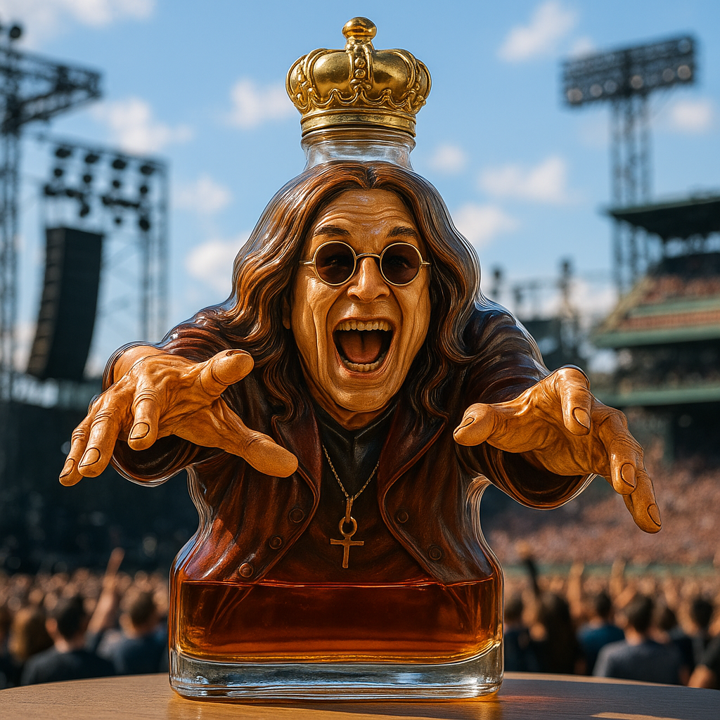 Ozzy Osbourne โ€“ Crowned Prince of Darkness Whiskey Decanter