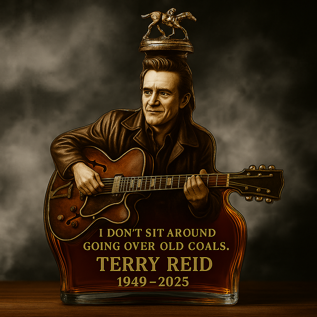 Terry Reid Commemorative Whiskey Bottle