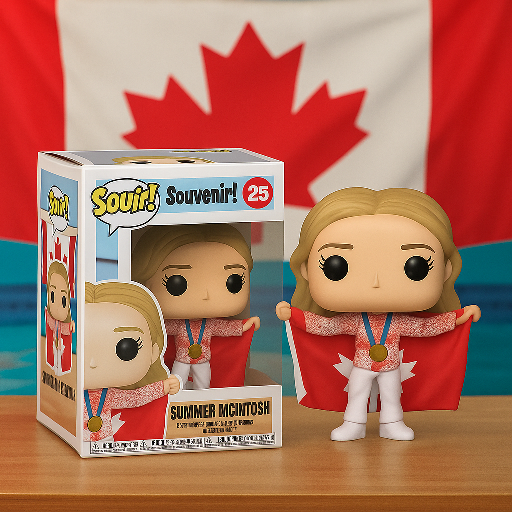 Summer McIntosh โ€“ 2025 World Swimming Championships 4th Gold Medal POP! Figure
