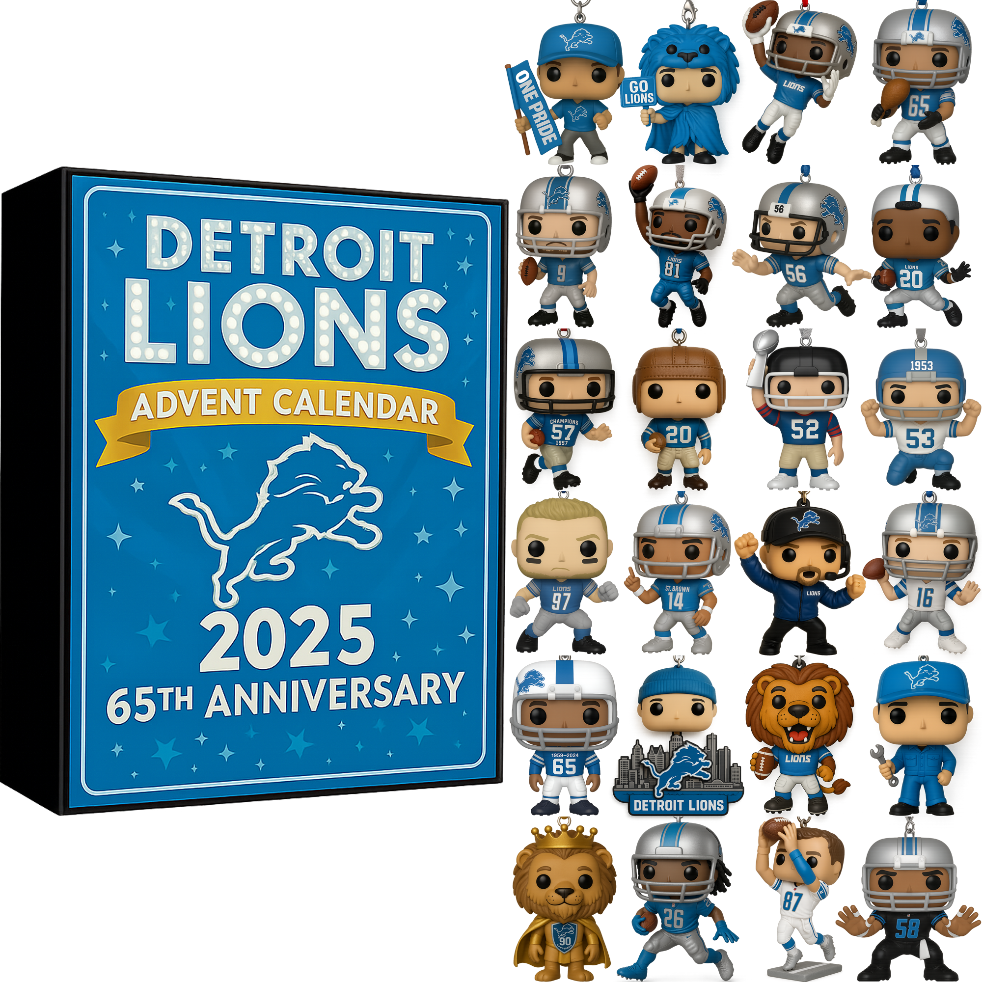 Detroit Lions 2025 Advent Calendar โ€“ 65th Anniversary Edition
