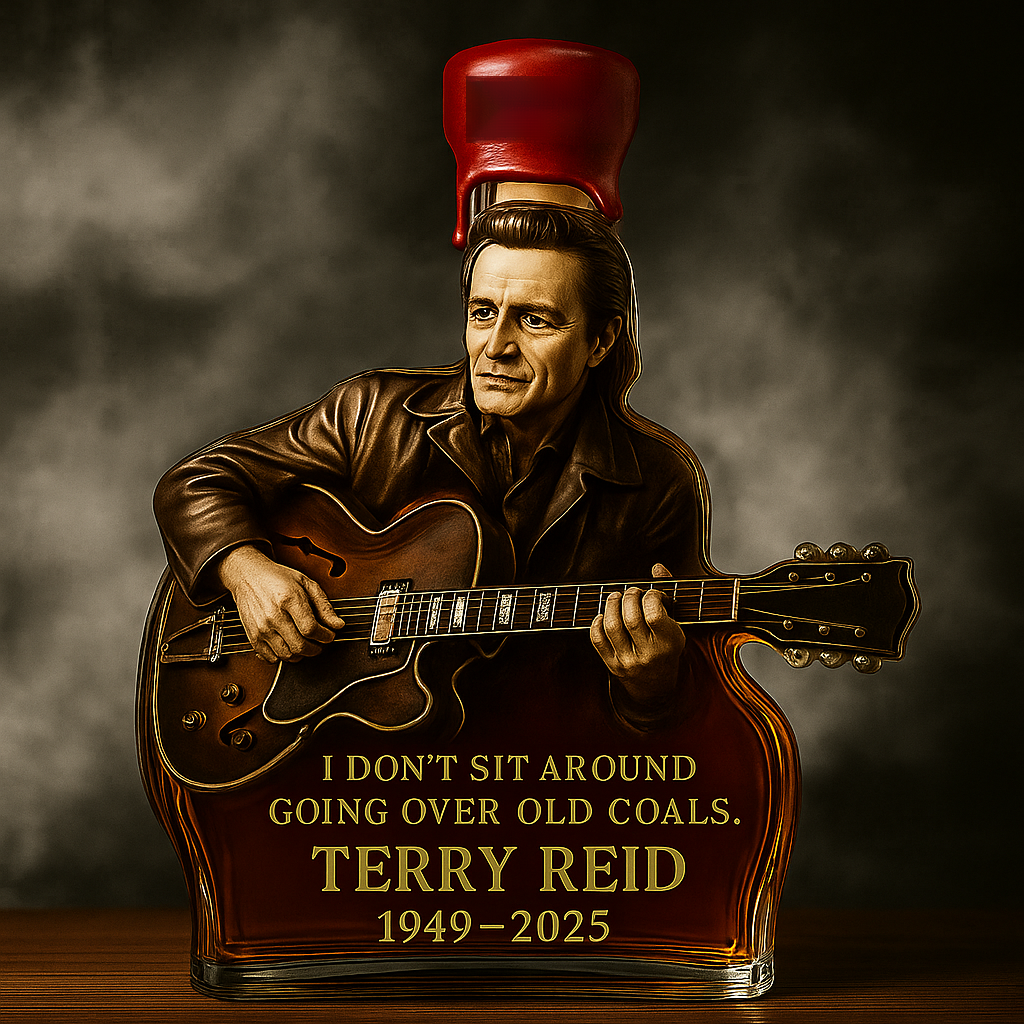 Terry Reid Commemorative Whiskey Bottle