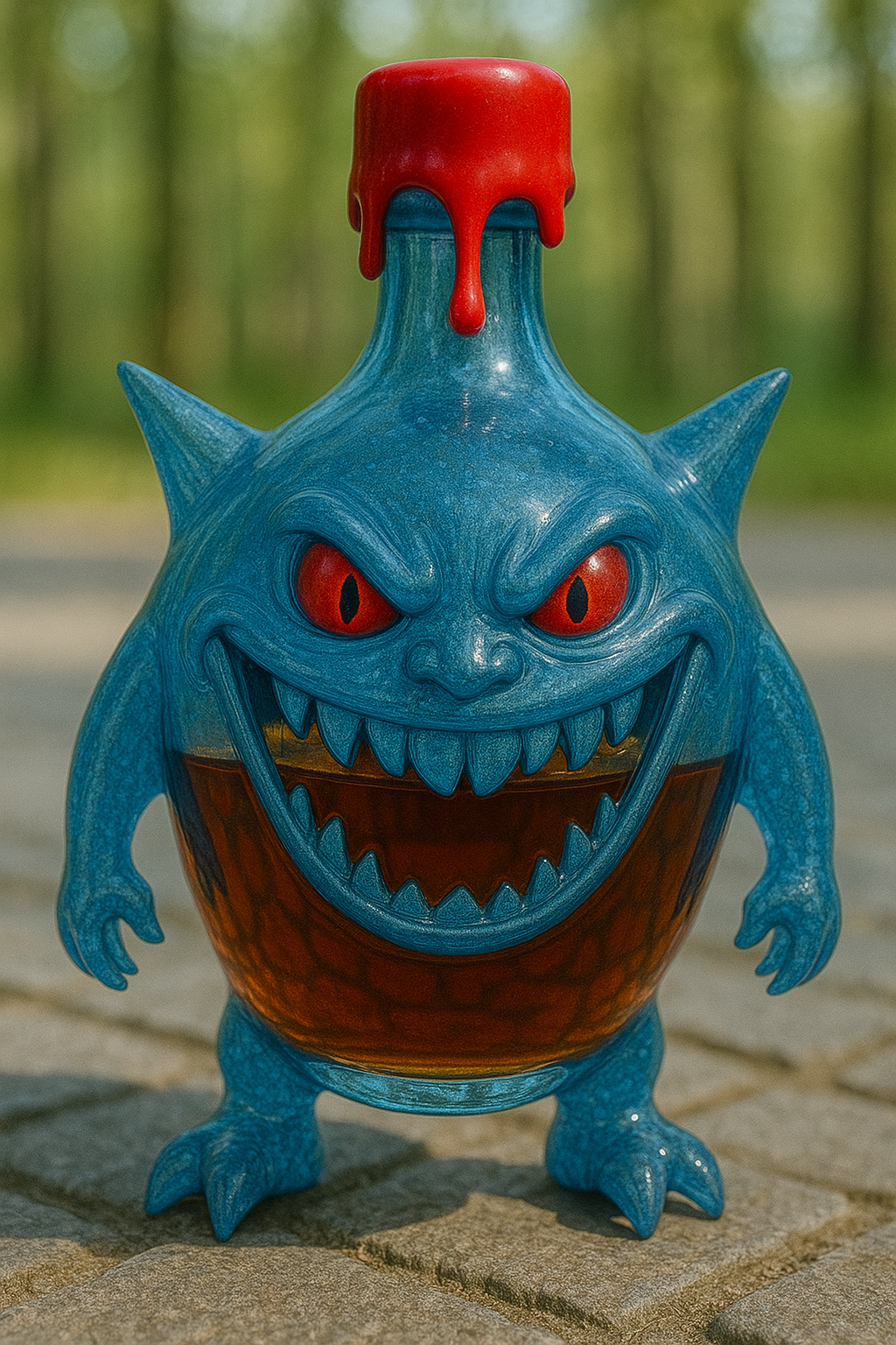 Gengar Whiskey Bottle