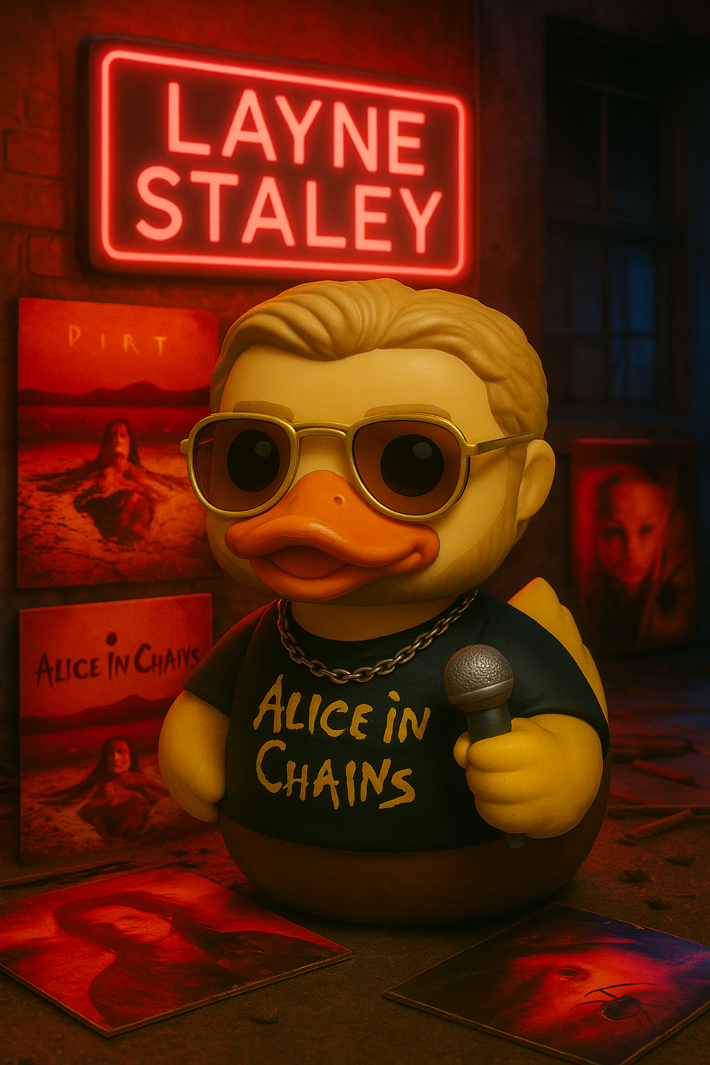 Remembering Layne Staley โ€“ Grunge Icon Tribute Duck