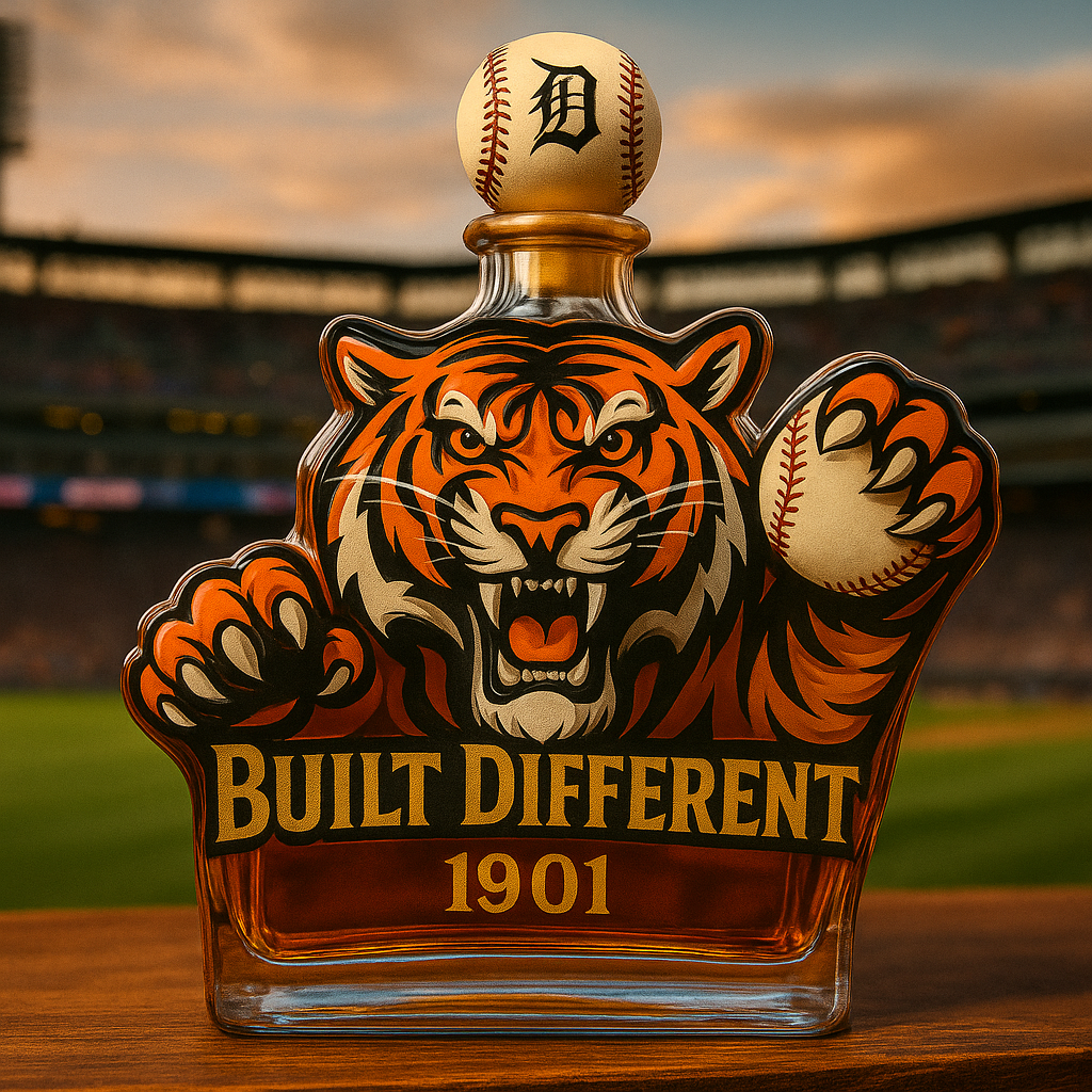 Detroit Tigers Commemorative Whiskey Decanter โ€“