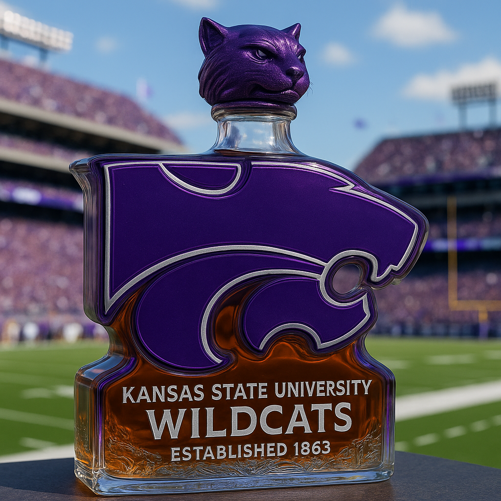 Wildcat Pride โ€“ Kansas State University Commemorative Whiskey Bottle
