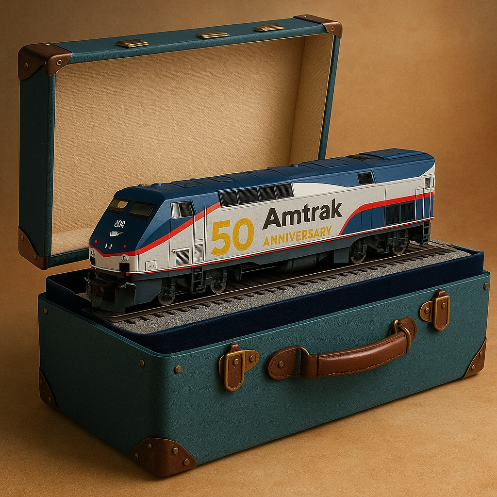 Amtrak 50th Anniversary Commemorative Train Model
