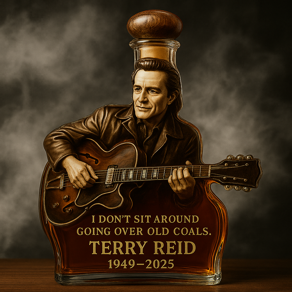 Terry Reid Commemorative Whiskey Bottle