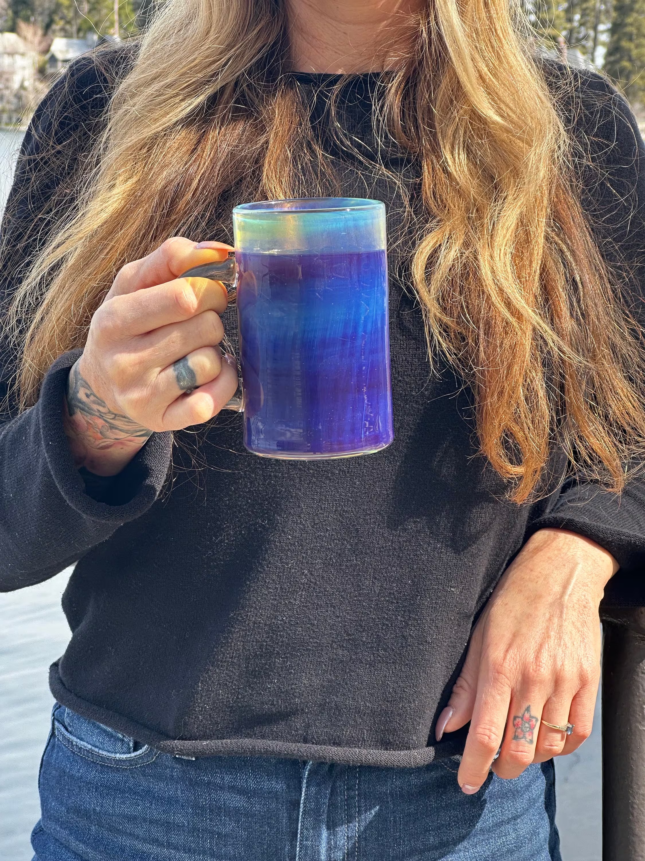 Iridescent Glass Mug