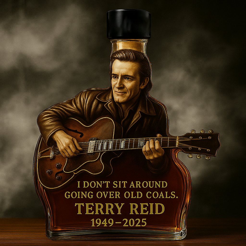 Terry Reid Commemorative Whiskey Bottle