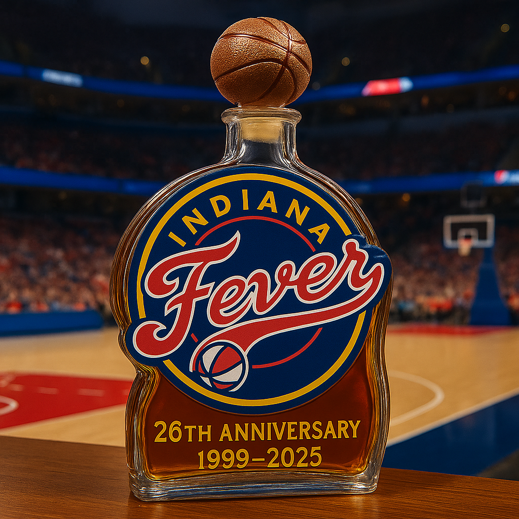Indiana Fever 26th Anniversary Commemorative Whiskey Bottle