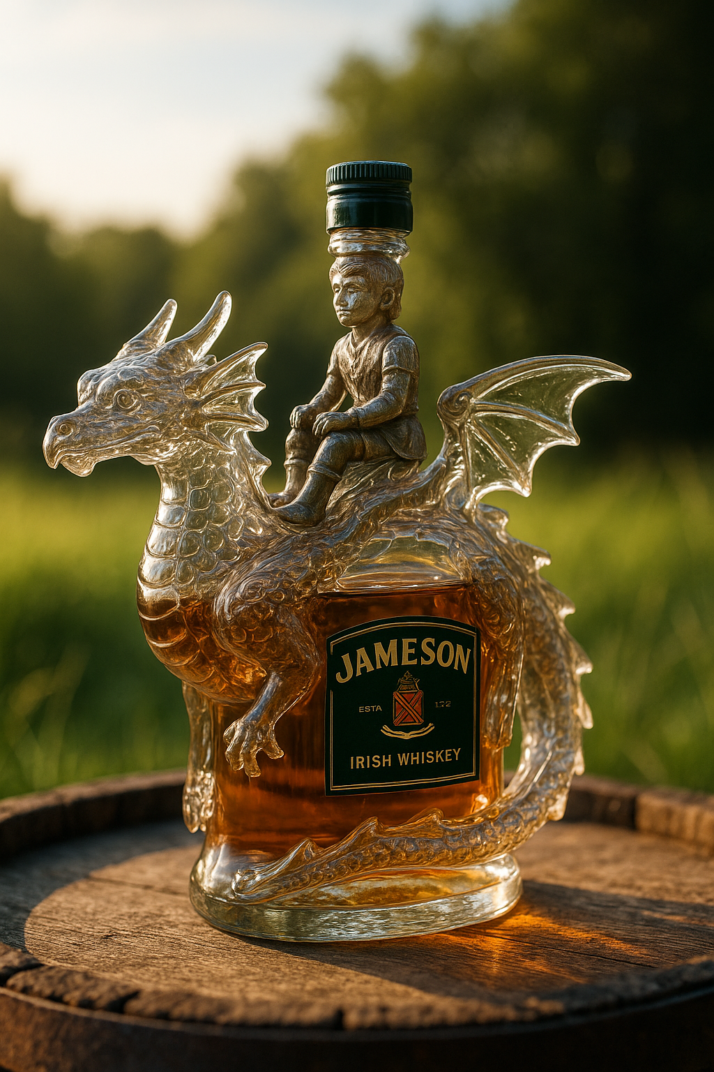 Dragon Rider Whiskey Bottle