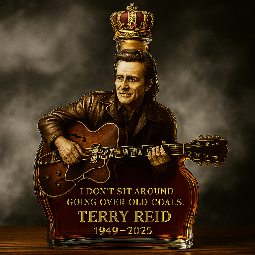 Terry Reid Commemorative Whiskey Bottle