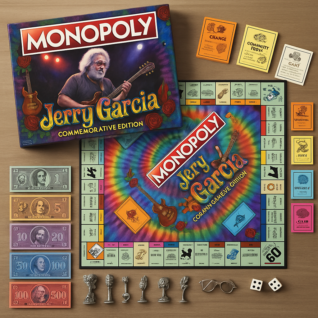 Jerry Garcia Commemorative Edition Monopoly โ€“ A Tribute to the Legendary Guitarist