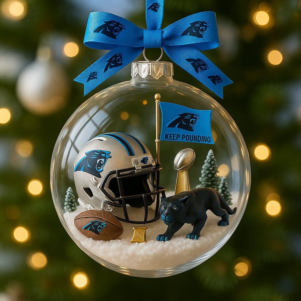 Carolina Panthers Holiday Ornament โ€“ Keep Pounding in Style