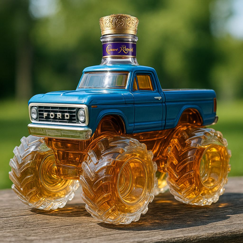 Monster Truck Whiskey Bottle