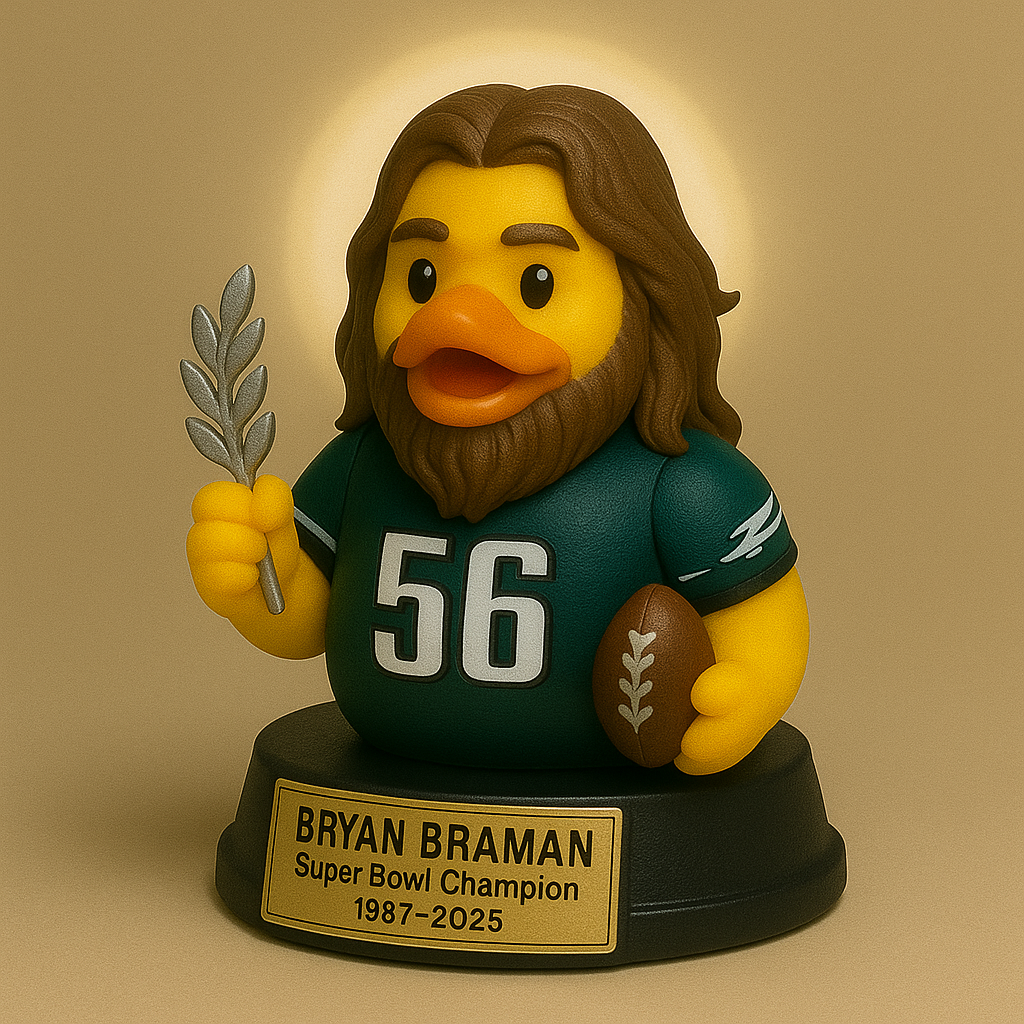 Bryan Braman Memorial Rubber Duck โ€“ Super Bowl Champion Tribute (1987โ€“2025)