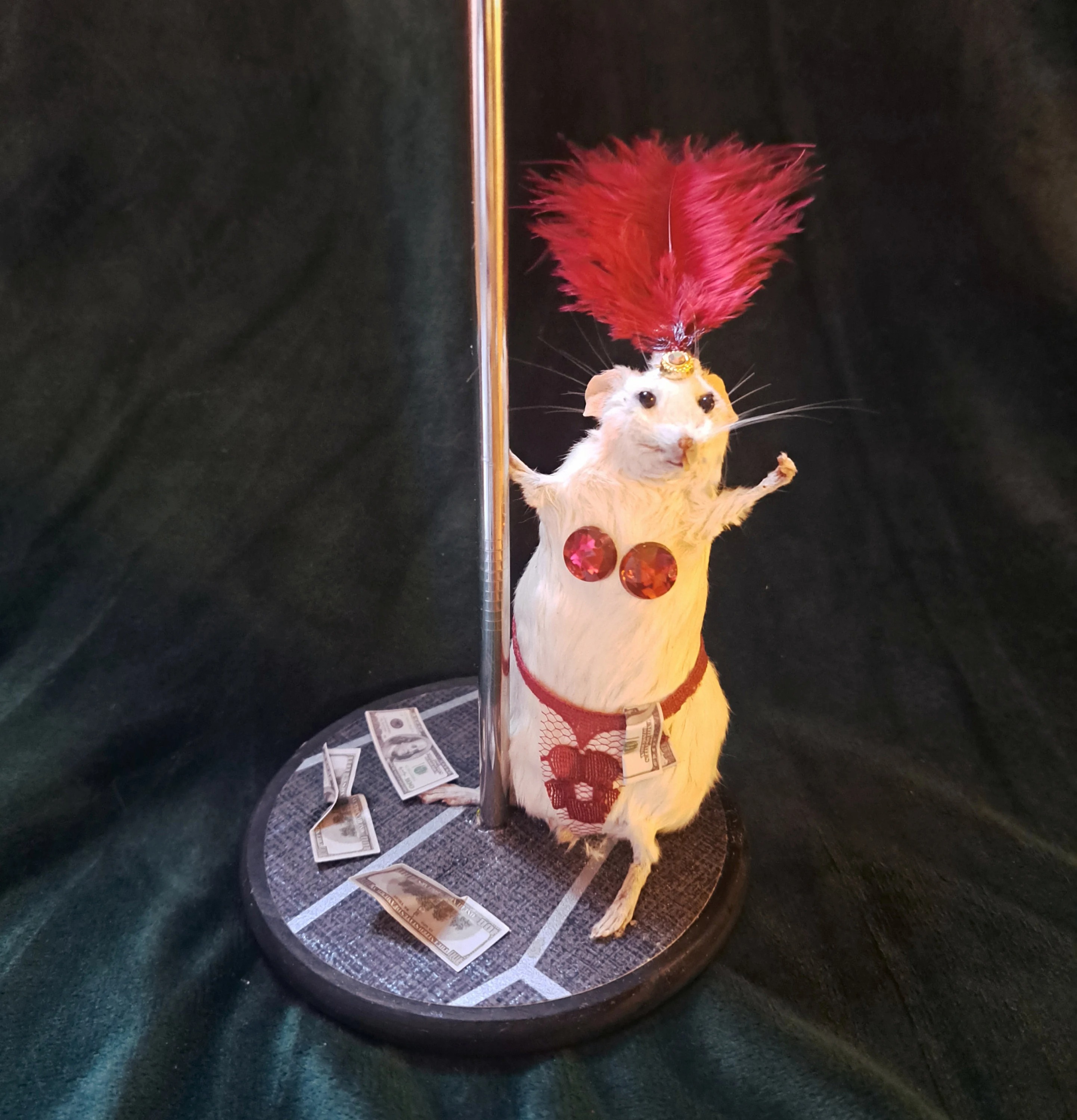 Striptease Mouse Figurine