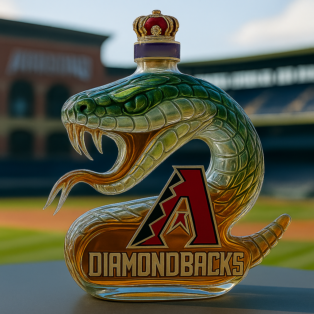 Arizona Diamondbacks Commemorative Whiskey Bottle โ€“ Rattlesnake Edition