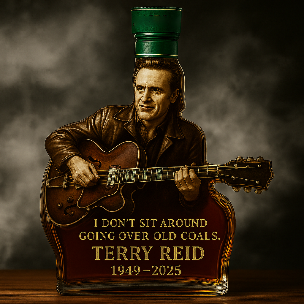 Terry Reid Commemorative Whiskey Bottle