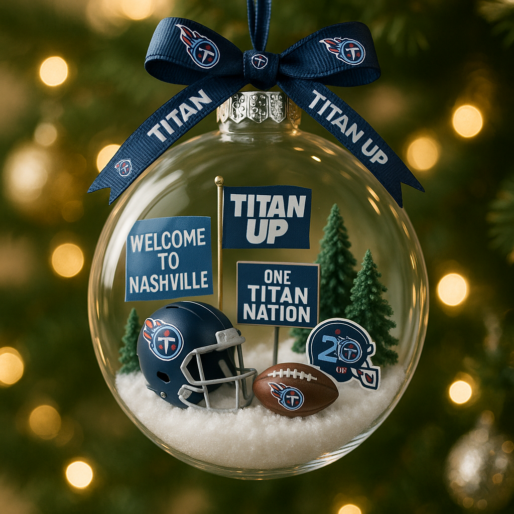 Tennessee Titans Commemorative Christmas Ornament