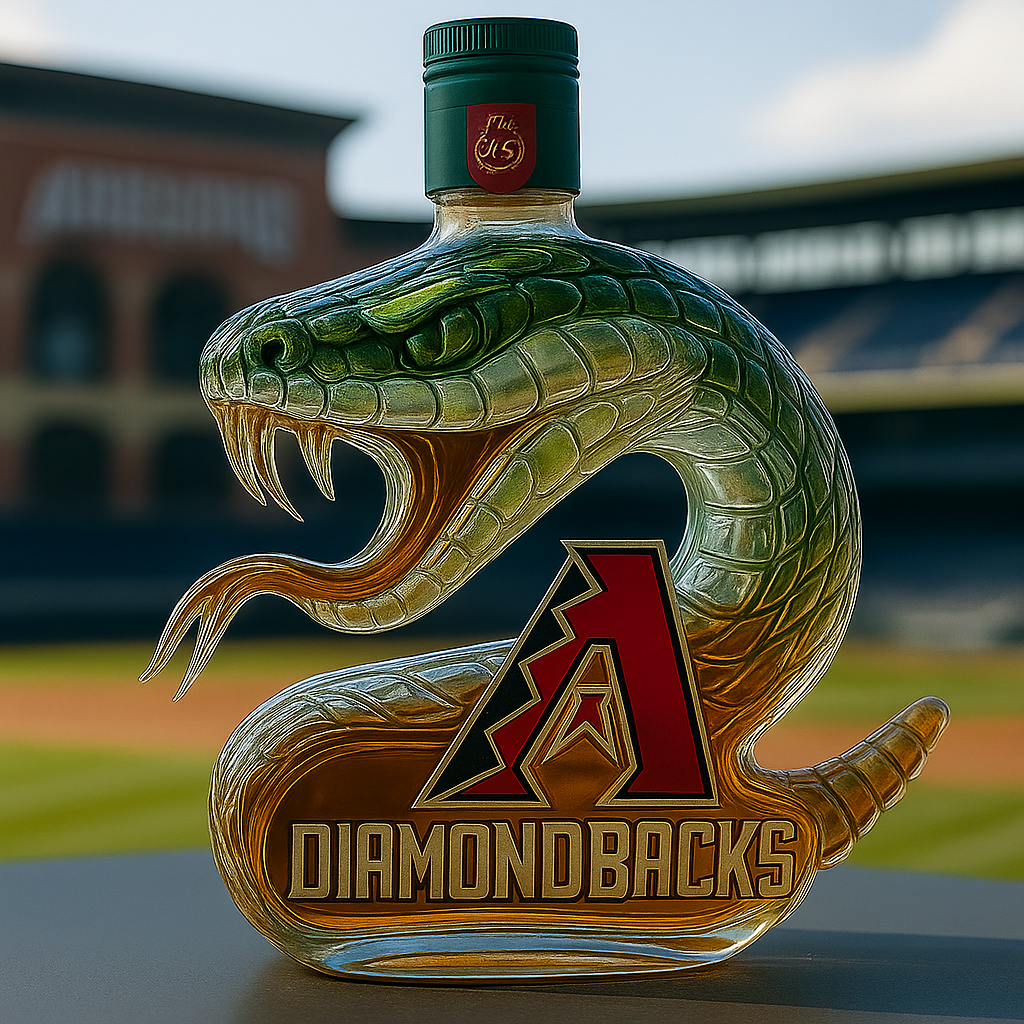 Arizona Diamondbacks Commemorative Whiskey Bottle โ€“ Rattlesnake Edition