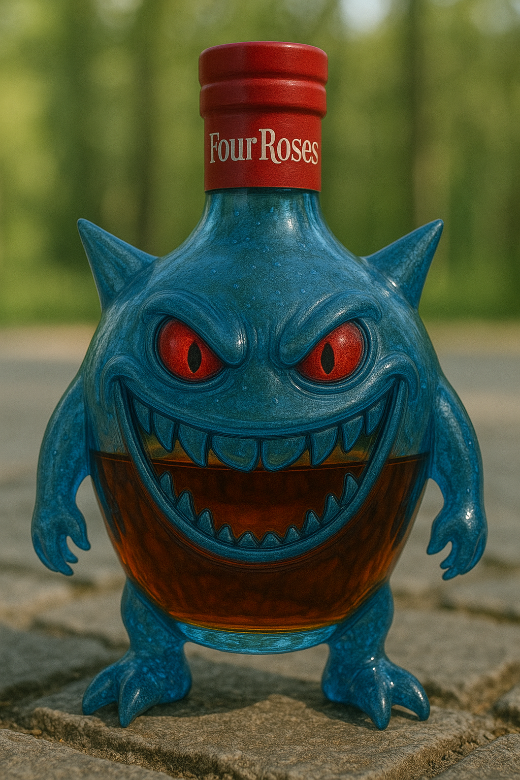 Gengar Whiskey Bottle