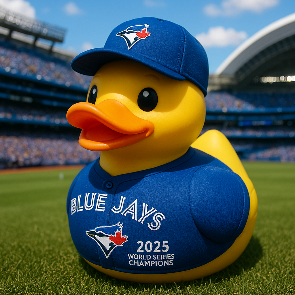 Toronto Blue Jays 2025 World Series Champions Rubber Duck